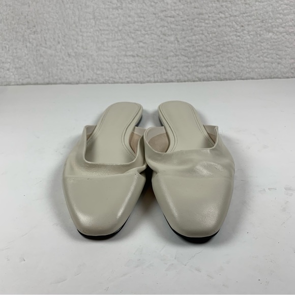 Who What Wear Davidson Mules Flats Ivory Leather Women's Size 9 NWOB 7133 - Picture 2 of 10